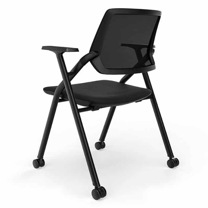 Black Visitor Chair on Castors