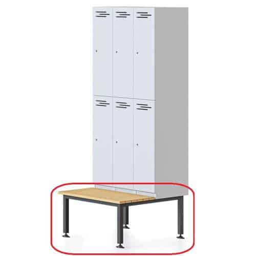 Lockers on stand